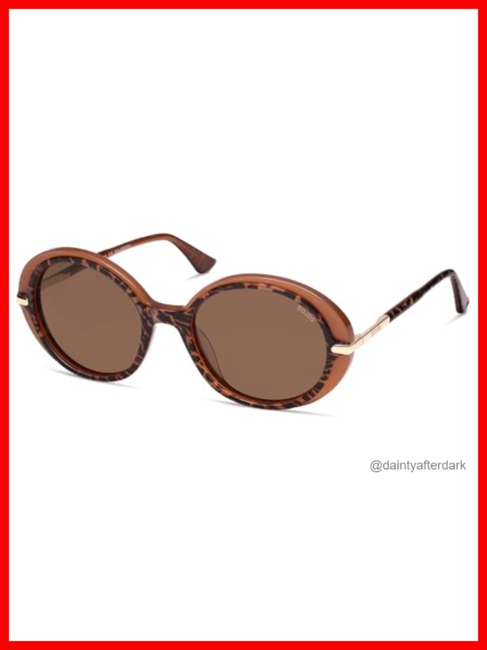 Oversized Round Acetate Polarized Sunglasses